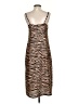 BB Dakota 100% Polyester Animal Print Brown Casual Dress Size S - photo 2