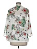 Torrid 100% Polyester Floral White 3/4 Sleeve Blouse Size Med - Lg Plus (00) - photo 2