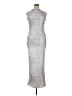 Boohoo Silver Cocktail Dress Size 14 - photo 1