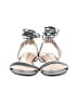 Lucky Brand Silver Black Sandals Size 5 1/2 - photo 2