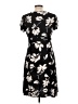 Chaps Floral Black Casual Dress Size L (petite) - photo 2