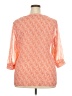 Talbots Outlet 100% Polyester Orange 3/4 Sleeve Blouse Size 2X - photo 2