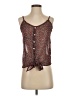 Kirra 100% Polyester Burgundy Sleeveless Blouse Size S - photo 1