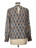 Marella Argyle Blue Tan Long Sleeve Blouse Size EU 42 / US 12 - photo 2