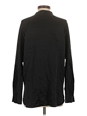 Vince. Long Sleeve Silk Top (view 2)