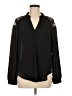 Astr 100% Polyester Black Long Sleeve Blouse Size M - photo 1