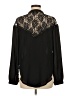 Astr 100% Polyester Black Long Sleeve Blouse Size M - photo 2