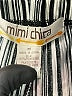 Mimi Chica 100% Polyester Stripes Silver Casual Pants Size M - photo 4