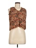 Evereve 100% Polyester Brown Sleeveless Blouse Size XS - photo 1