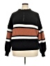 Unbranded 100% Polyester Stripes Black Pullover Sweater Size XXL (estimated) - photo 1