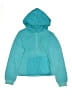 Tek Gear 100% Polyester Color Block Teal Zip Up Hoodie Size 14 - 16 - photo 1