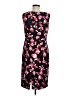 Kasper Print Black Cocktail Dress Size 6 - photo 2