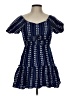 Xtraordinary 100% Polyester Polka Dots Blue Casual Dress Size 10 - photo 1