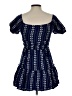 Xtraordinary 100% Polyester Polka Dots Blue Casual Dress Size 10 - photo 2