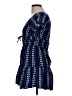 Xtraordinary 100% Polyester Polka Dots Blue Casual Dress Size 10 - photo 5