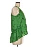 Xhilaration 100% Polyester Green Sleeveless Blouse Size M - photo 4