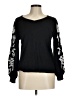 Chico's Print Black Pullover Sweater Size Med (1) - photo 1