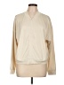 Gap Fit 100% Polyester Solid Ivory Track Jacket Size L - photo 1