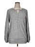 Apt. 9 Silver Long Sleeve Blouse Size XL - photo 1