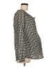 Motherhood 100% Polyester Houndstooth Gray Long Sleeve Blouse Size Med Maternity - photo 4
