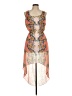 Free People 100% Polyester Paisley Orange Cocktail Dress Size M - photo 1