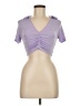 Unbranded Purple Short Sleeve Top Size M - photo 1