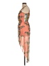 Free People 100% Polyester Paisley Orange Cocktail Dress Size M - photo 5