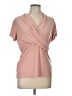 DKNY Pink Short Sleeve Blouse Size L - photo 1