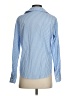 Shein 100% Polyester Stripes Blue Long Sleeve Blouse Size 2 - photo 2