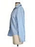 Shein 100% Polyester Stripes Blue Long Sleeve Blouse Size 2 - photo 5