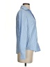 Shein 100% Polyester Stripes Blue Long Sleeve Blouse Size 2 - photo 4