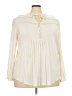 Torrid Ivory Long Sleeve Blouse Size 3X Plus (3) - photo 1