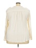 Torrid Ivory Long Sleeve Blouse Size 3X Plus (3) - photo 2