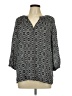 Rose & Thyme 100% Rayon Gray 3/4 Sleeve Blouse Size L (estimated) - photo 1