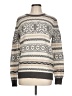 Ann Taylor LOFT Outlet Print Tan Pullover Sweater Size L - photo 1