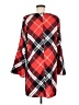 Shein 100% Polyester Argyle Red Casual Dress Size L - photo 2