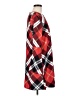 Shein 100% Polyester Argyle Red Casual Dress Size L - photo 4