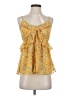 Jessica Simpson 100% Polyester Yellow Sleeveless Blouse Size XS - photo 1
