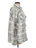 Assorted Brands 100% Polyester Plaid Gray Long Sleeve Blouse Size L - photo 4
