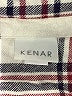 Kenar 100% Rayon Plaid Ivory Long Sleeve Button-Down Shirt Size XS - photo 7