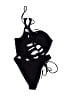 Assorted Brands Solid Black One Piece Swimsuit Size 8 - photo 2