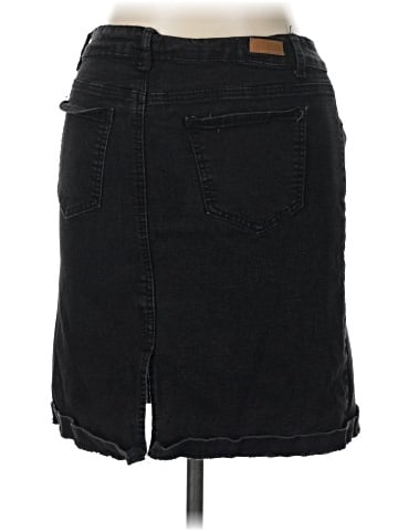Bleu Denim Skirt (view 2)