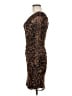 Guess Animal Print Brown Cocktail Dress Size 6 - photo 5