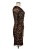 Guess Animal Print Brown Cocktail Dress Size 6 - photo 4