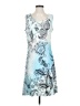 Christopher & Banks Graphic Blue Cocktail Dress Size S - photo 1