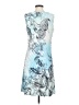 Christopher & Banks Graphic Blue Cocktail Dress Size S - photo 2