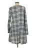 Papillon Plaid Gray Casual Dress Size L - photo 2