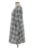 Papillon Plaid Gray Casual Dress Size L - photo 5