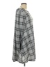 Papillon Plaid Gray Casual Dress Size L - photo 4
