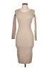 Unbranded Solid Tan Cocktail Dress Size L - photo 1